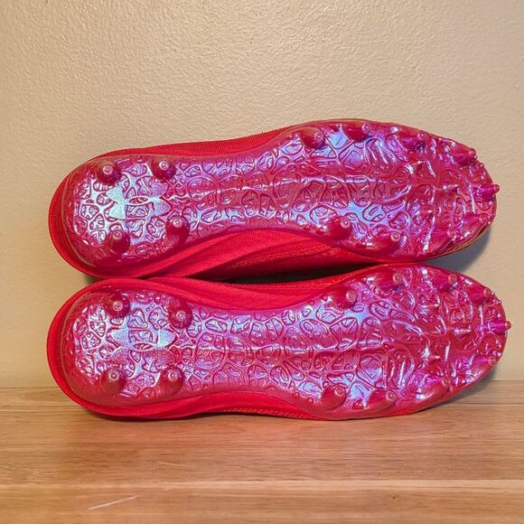 Under Armour Blur Smoke Suede 2.0 MC Football Cleats Red 3027978-600 Men's 8 - Picture 6 of 7
